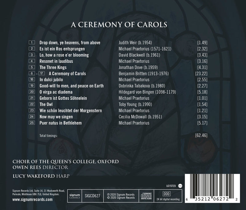 A Ceremony of Carols / Rees, Choir of the Queen's College Oxford