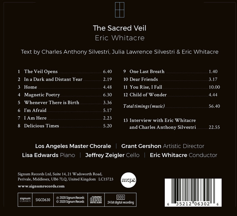 Whitacre: The Sacred Veil / Los Angeles Master Chorale