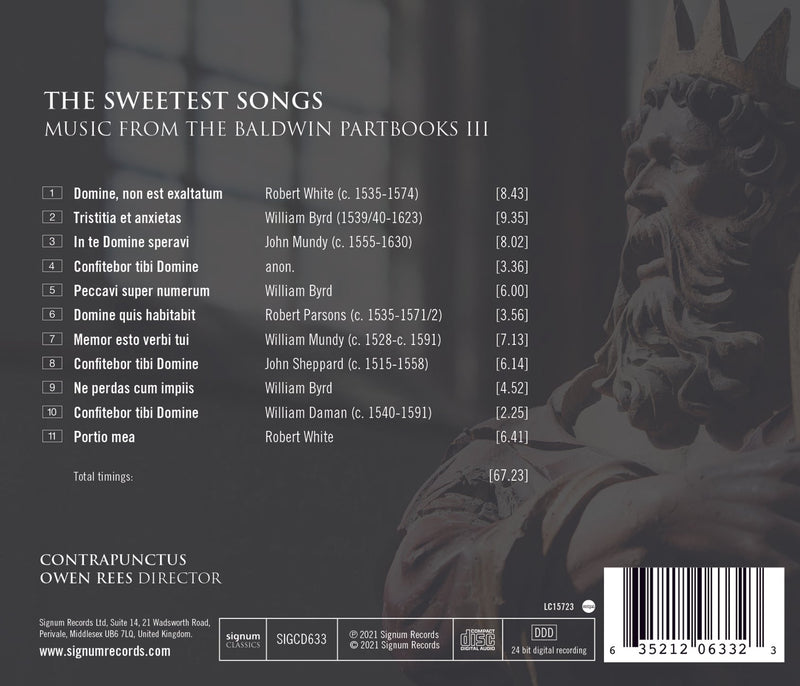 The Sweetest Songs: Music From The Baldwin Partbooks III / Rees, Contrapunctus