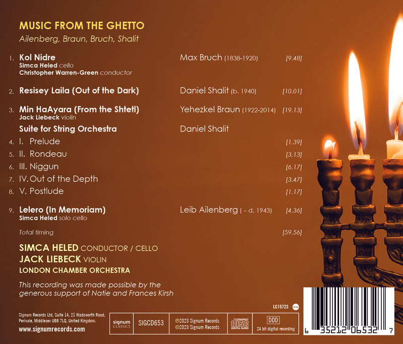 Music from the Ghetto / Heled, Warren-Green, London Chamber Orchestra