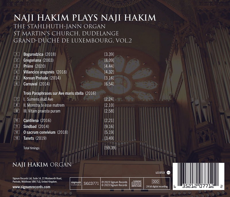 Hakim Plays Hakim Vol. 2: Naji Hakim in Dudelange