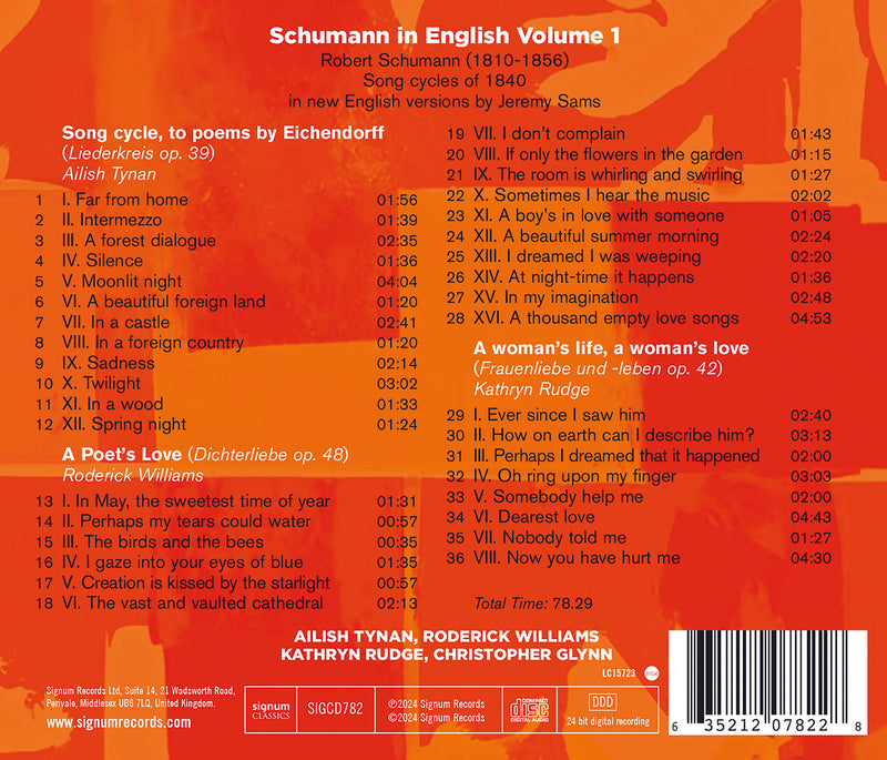 Schumann in English, Vol. 1