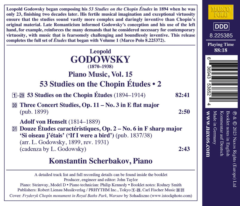 Godowsky: 53 Studies on the Chopin Etudes, Vol. 2 / Scherbakov