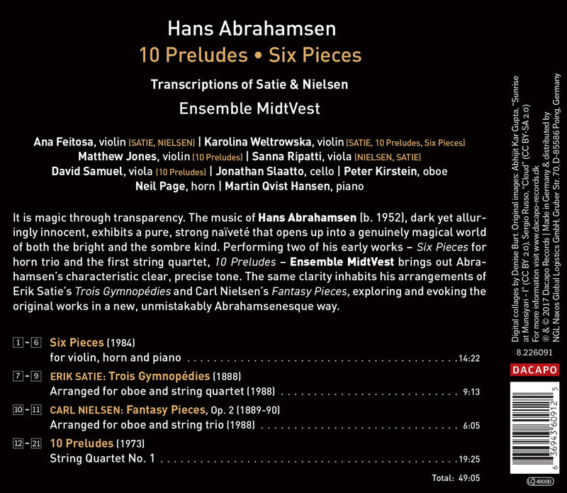 Abrahamsen: 10 Preludes & 7 Pieces / Ensemble MidtVest