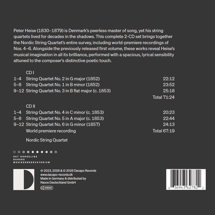 Peter Heise: Complete String Quartets