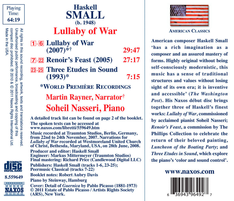 Lullaby of War / Renoir's Feast / 3 Etudes in Sound