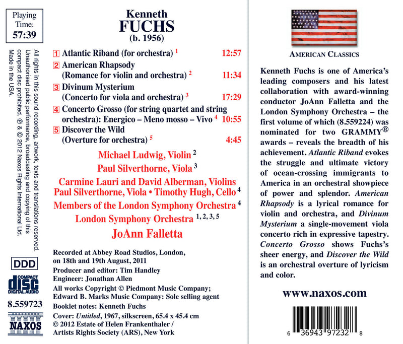 Fuchs: Atlantic Riband, Divinum Mysteium / Falletta, London Symphony
