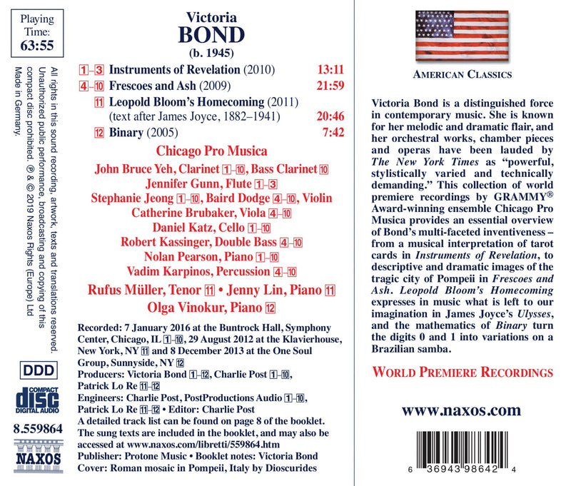 Bond: Instruments of Revelation / Muller, Lin, Vinokur, Chicago Pro Musica