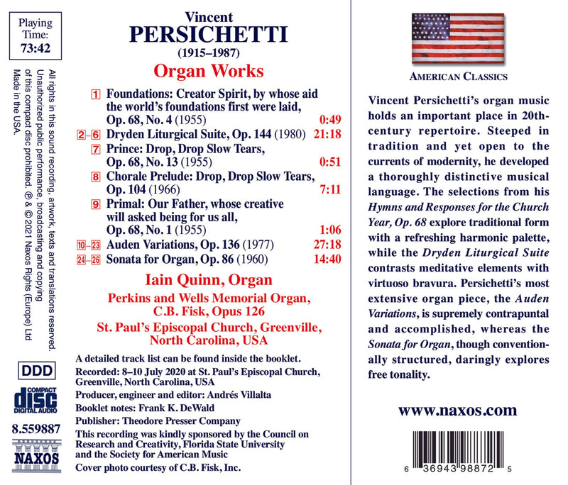 Persichetti: Organ Works / Quinn