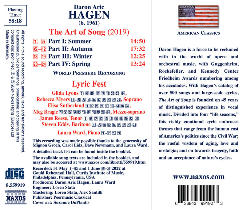 Hagen: The Art of Song