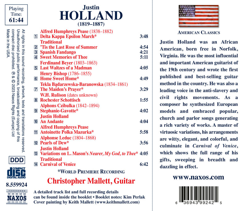 Holland: Guitar Works & Arrangements / Christopher Mallett