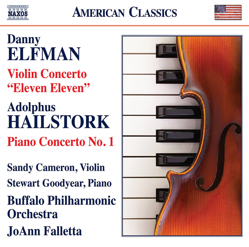 Elfman: Violin Concerto - Hailstork: Piano Concerto No. 1 / Cameron, Goodyear, Falletta