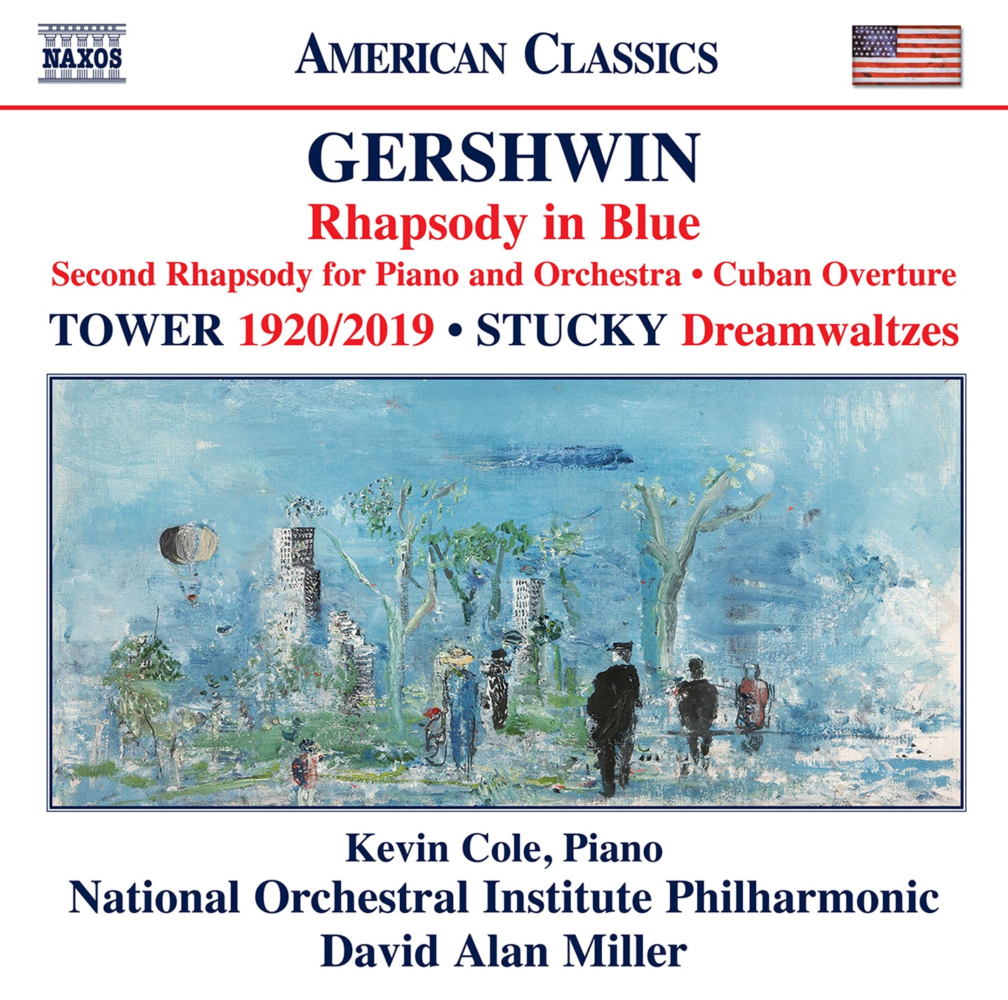 Gershwin: Rhapsodies & Cuban Overture; Tower & Stucky: Works / Cole, Miller, NOIP