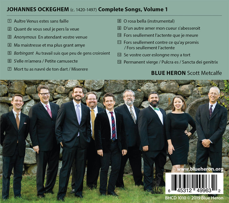 Ockeghem: Complete Songs, Vol. 1 / Metcalfe, Blue Heron