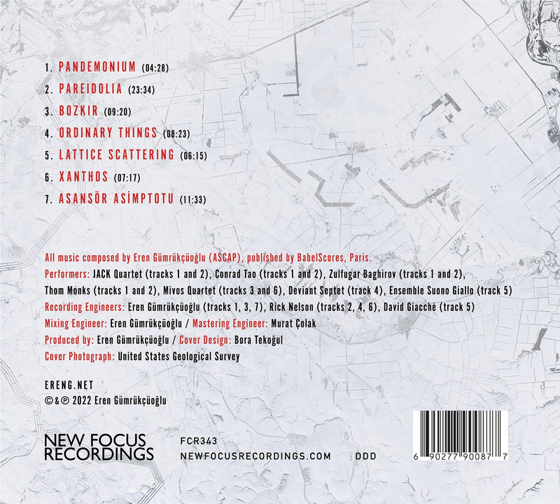 Gümrükçüoglu: Pareidolia / Conrad Tao, Jack & Mivos Quartets, Deviant Septet