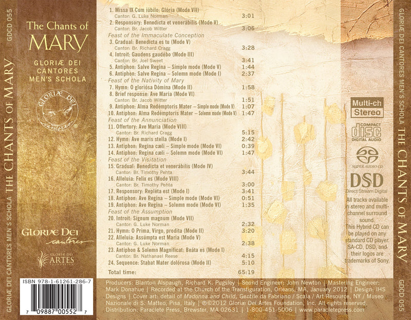 The Chants of Mary / Gloriae Dei Cantores Men's Schola