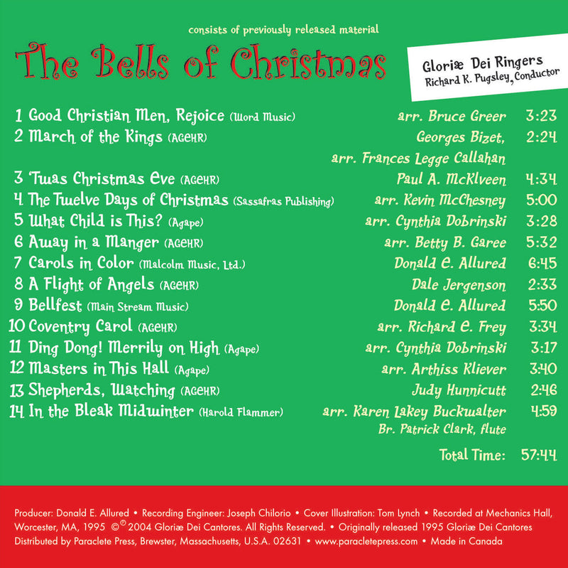 The Bells of Christmas / Pugsley, Gloriae Dei Ringers