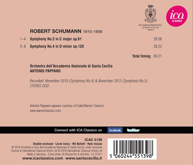 Schumann: Symphonies Nos. 2 & 4 (Live)