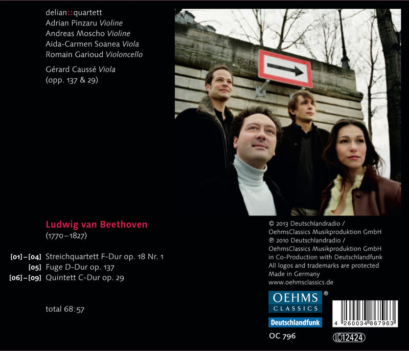 Beethoven / Causse, Delian Quartet