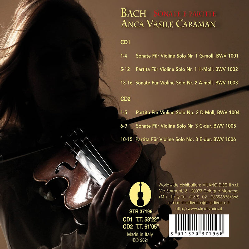 Bach: Sonatas and Partitas for Solo Violin, BWV 1001-1006 / Caraman