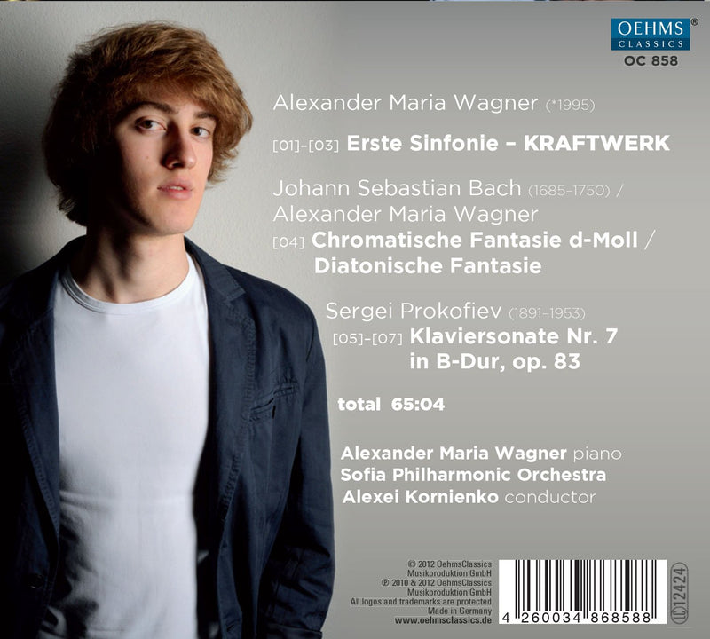Alexander Maria Wagner: Symphony No. 1 "kraftwerk"; Chromatic Fantasy; Prokofiev: Piano Sonata No. 7