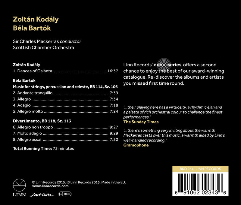 Kodály: Dances of Galánta - Bartók: Music for Strings, Percu
