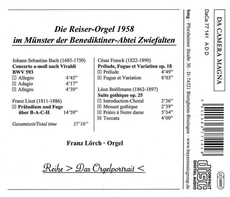 REISER-ORGAN 1958
