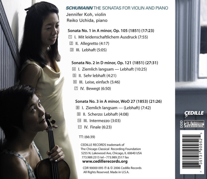 Schumann: Sonatas For Violin And Piano / Koh, Uchida