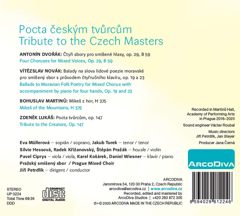 Tribute to the Czech Masters / Petrdlík, Prague Mixed Choir
