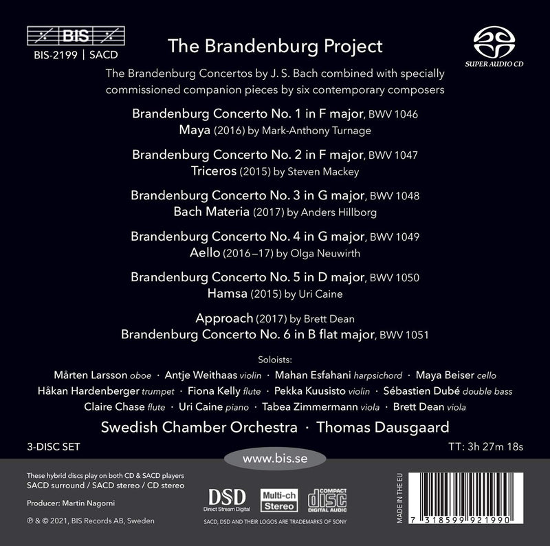 The Brandenburg Project  - 12 Concertos / Dausgaard, Swedish Chamber Orchestra