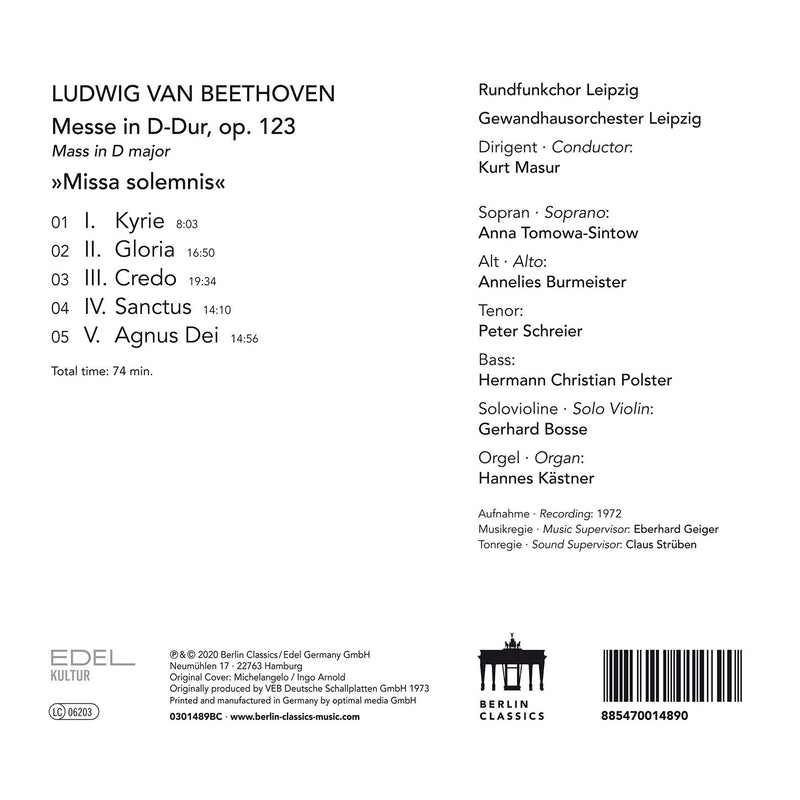 MISSA SOLEMNIS D-DUR