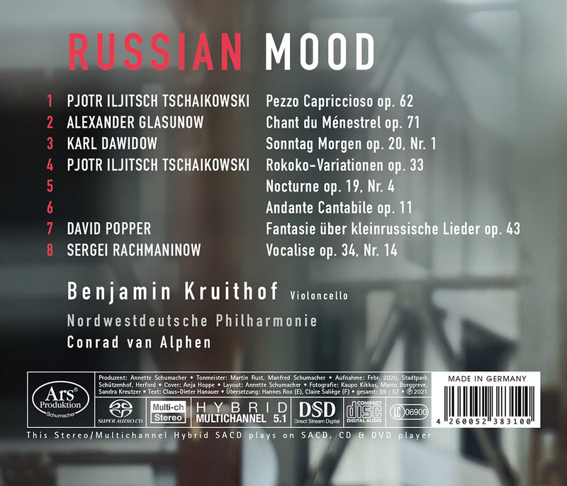 Tchaikovsky, Rachmaninov, Glazunov: Russian Mood / Kruithof