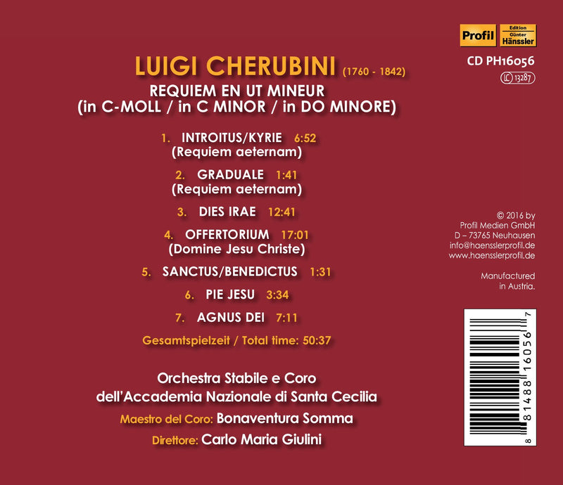 Cherubini: Requiem Mass / Giulini