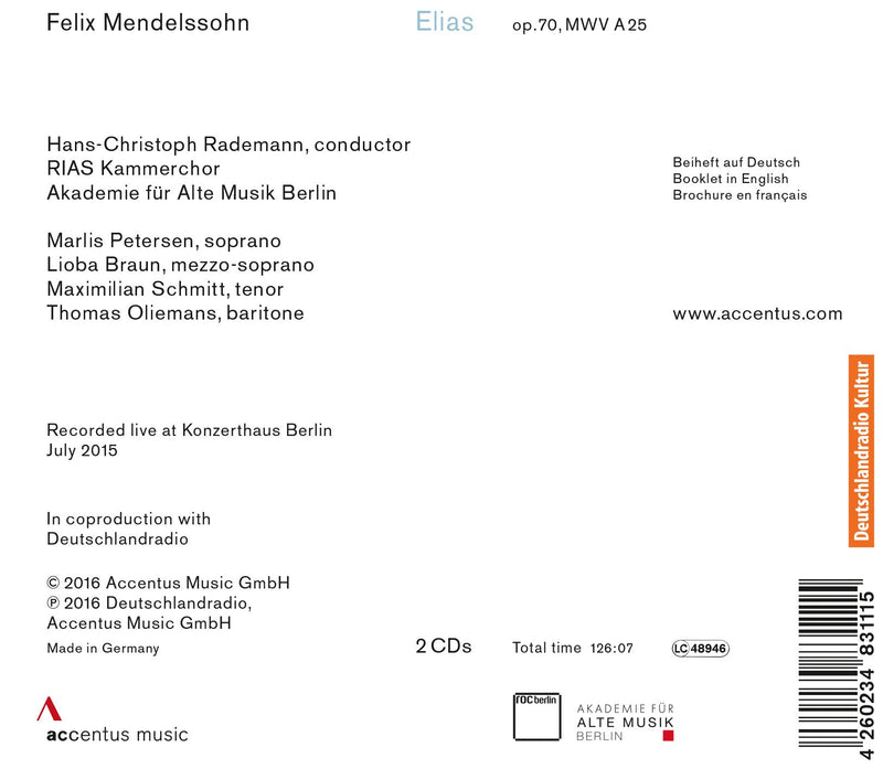 Mendelssohn: Elias