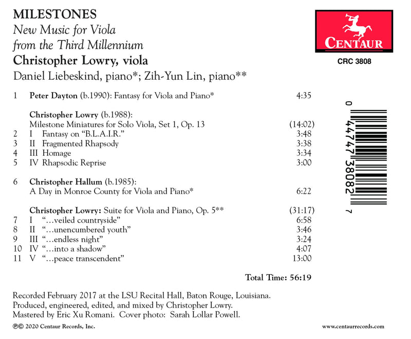 Milestones / Christopher Lowry