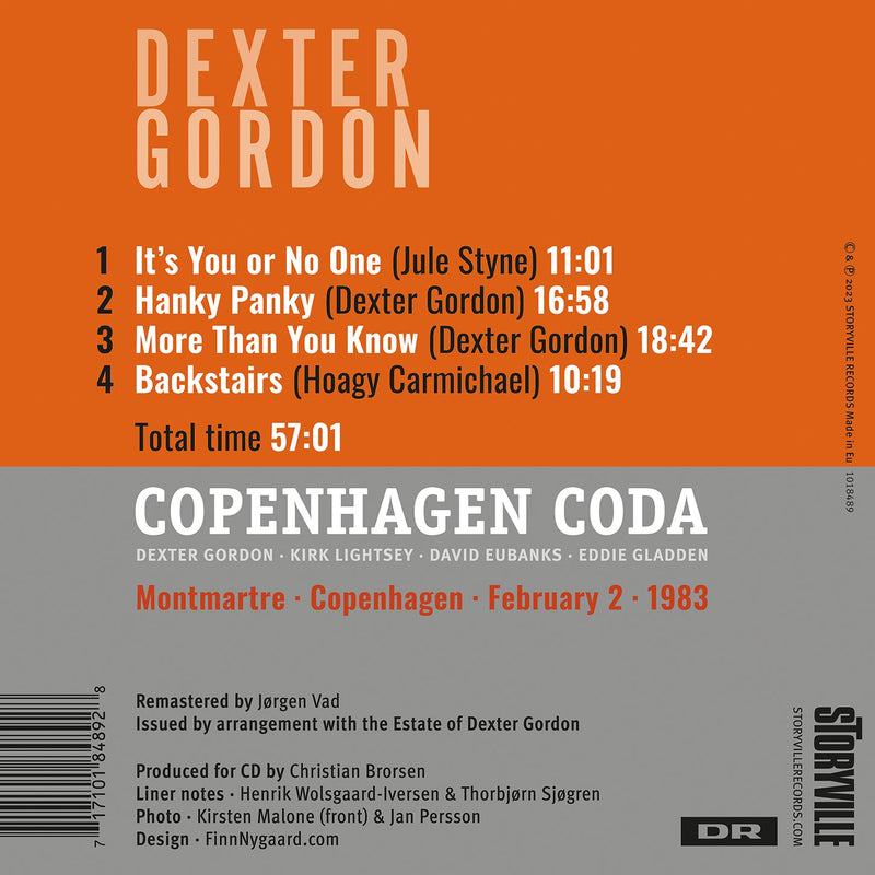 Copenhagen Coda / Dexter Gordon