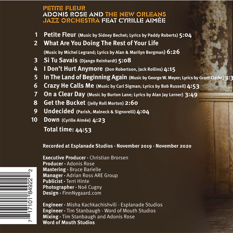 Petite Fleur / Adonis Rose & New Orleans Jazz Orchestra feat. Cyrille Aimée