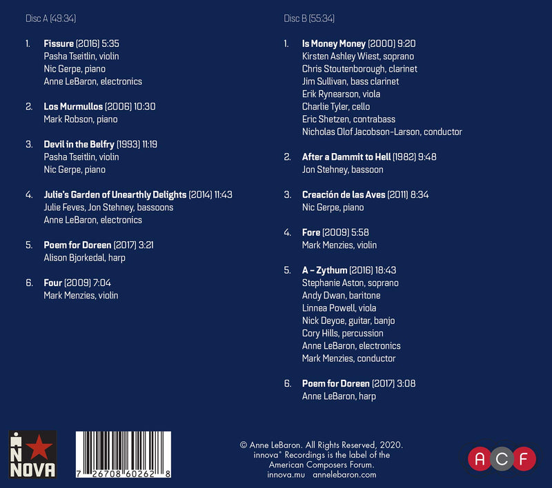 LeBaron: Unearthly Delights / Jacobson-Larson, Panic Duo, Unearthly Delights Ensemble
