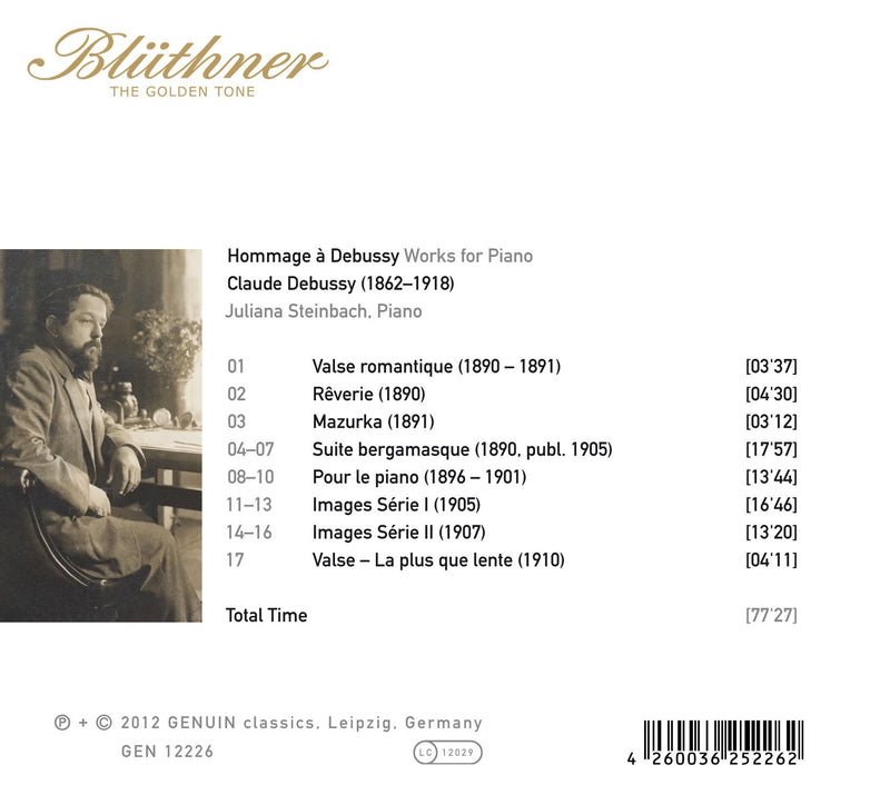 Hommage à Debussy: Works for Piano CD 1