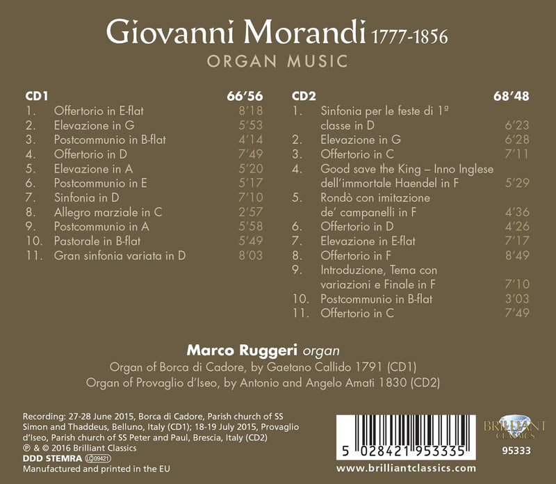 Morandi: Organ Music / Ruggeri
