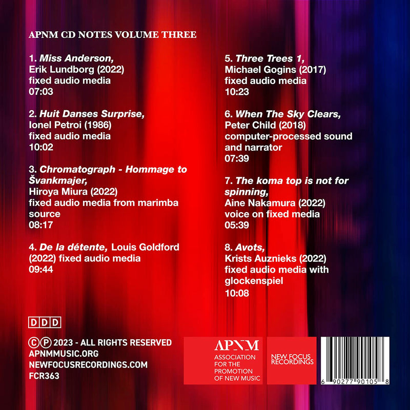 Music from the Association for the Promotion of New Music (APNM), Vol. 3
