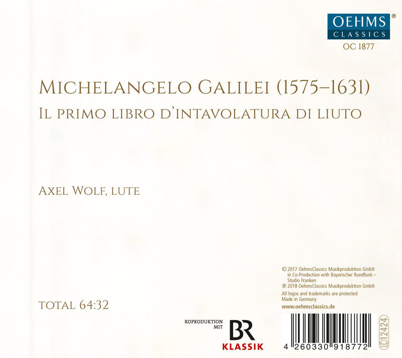 Galilei: Il primo libro d'intavolatura di liuto