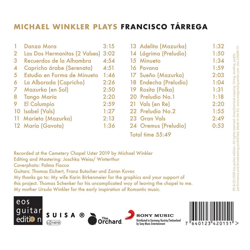 Michael Winkler Plays Francisco Tarrega