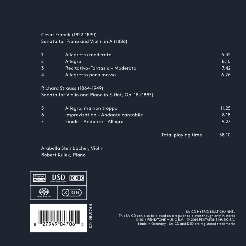 Franck & Strauss: Sonatas for Violin & Piano