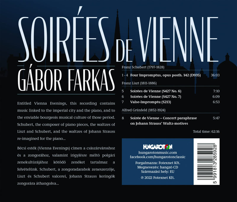 Grunfeld, Liszt, & Schubert: Soirees de Vienne