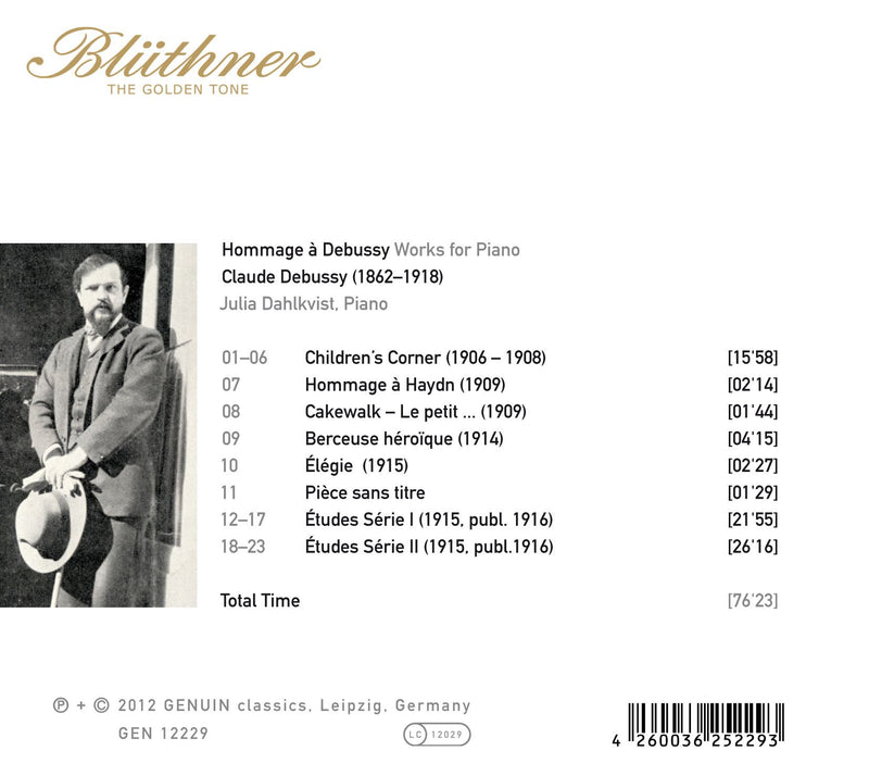 Hommage à Debussy: Works for Piano CD 4
