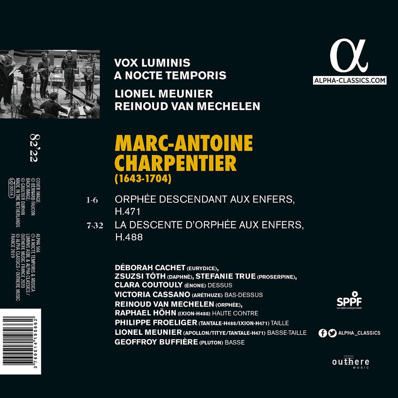 Charpentier: Orphee aux enfers / Meunier, Vox Luminis, A Nocte Temporis