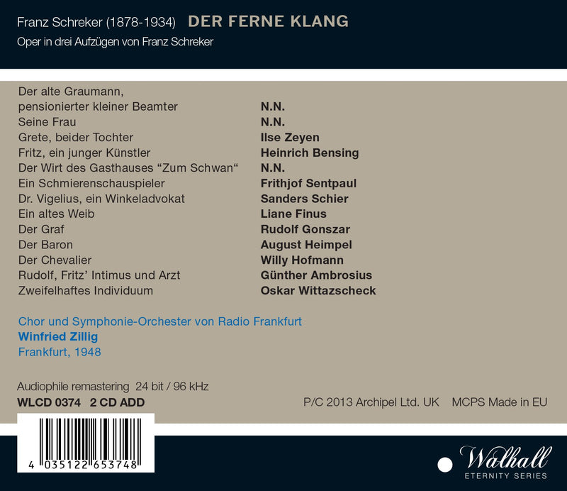 Schreker: Der ferne Klang (Recorded 1948)