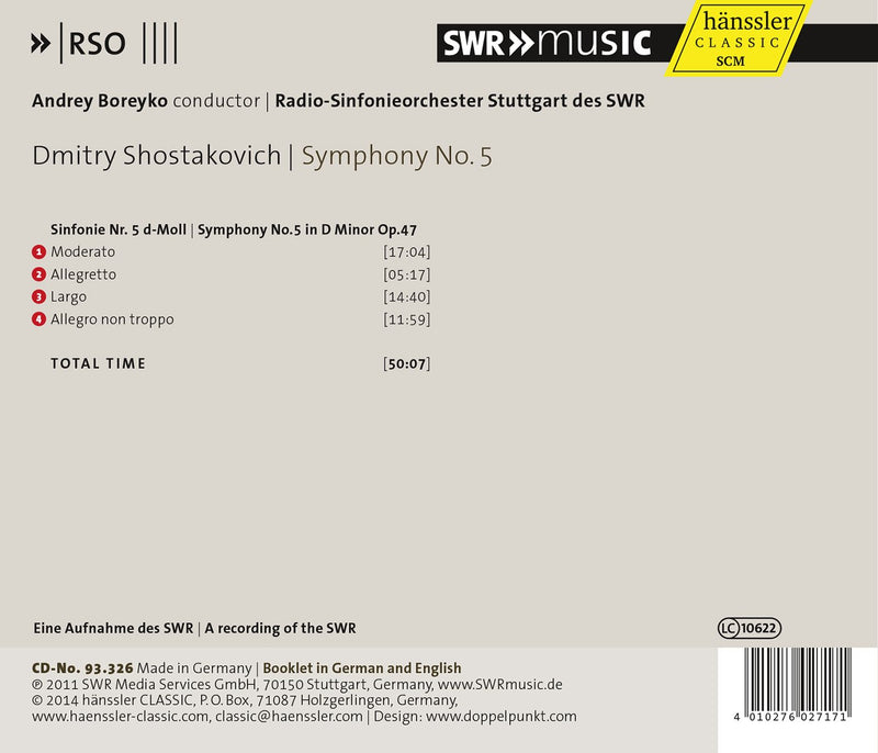 Shostakovich: Symphony No. 5, Op. 47