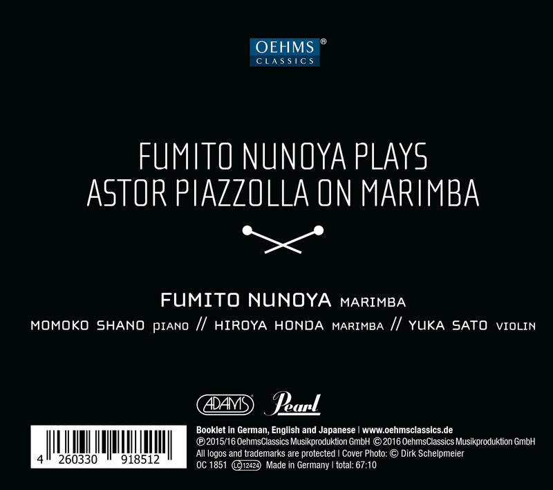 Piazzolla on Marimba / Nunoya